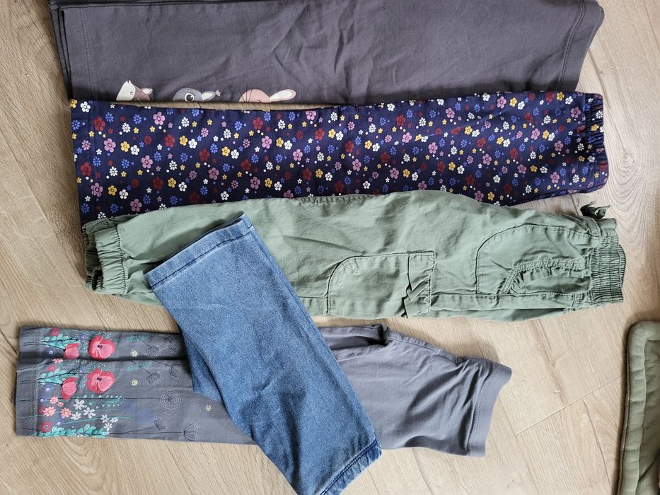 8 par Spodnie legginsy ocieplane jeansy 110 kappahl h&m next sinsay
