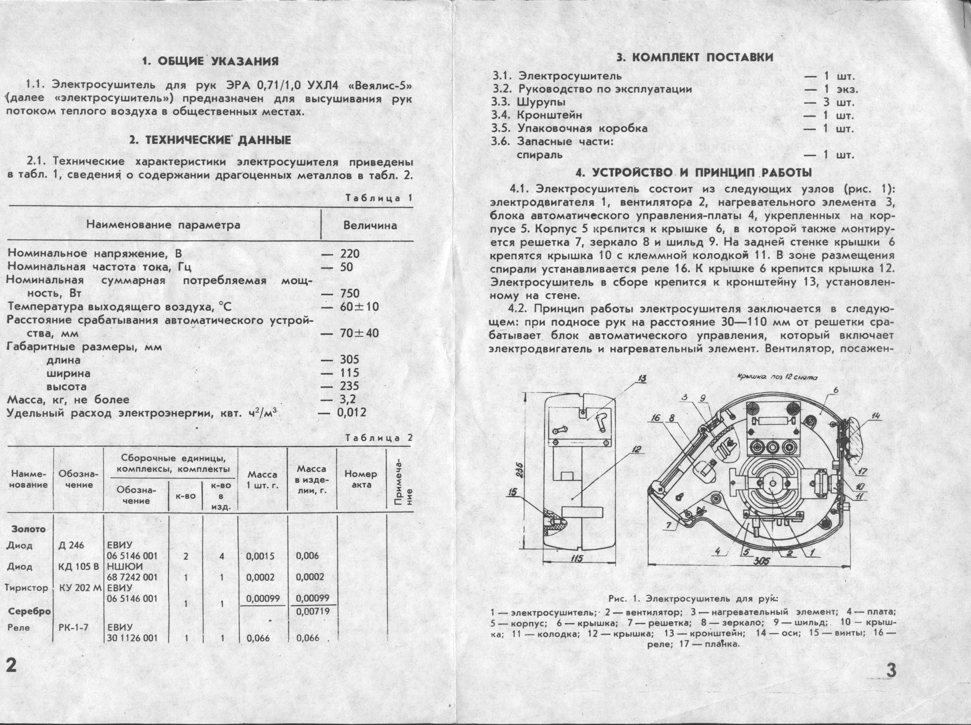 Електросушарка для рук "Веялис-5"