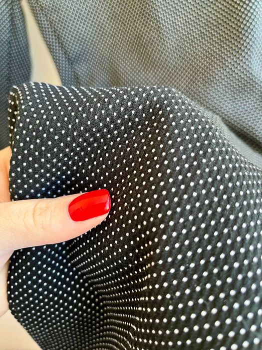 Класичні чорні штани в крапинку zara черные брюки в горох штаны