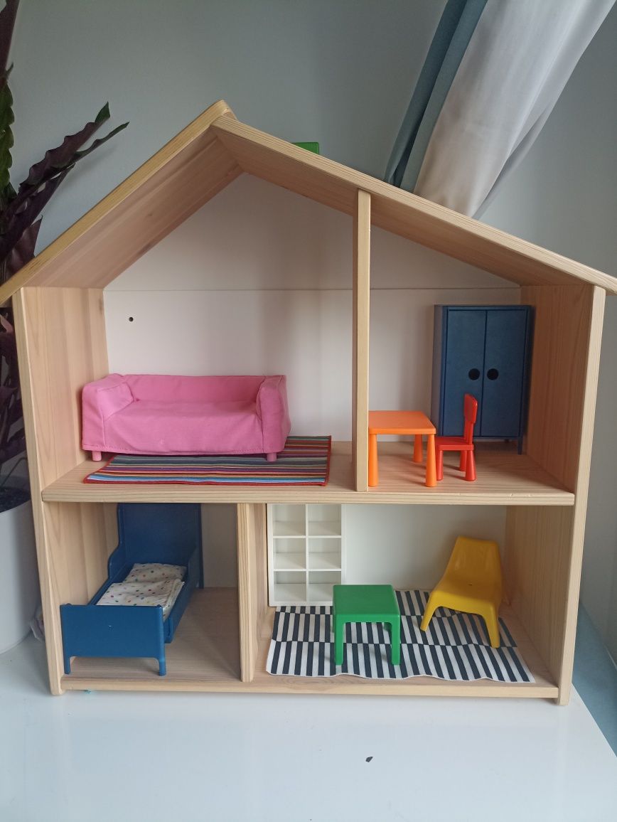 Domek drewniany/półka ścienna FLISAT ikea