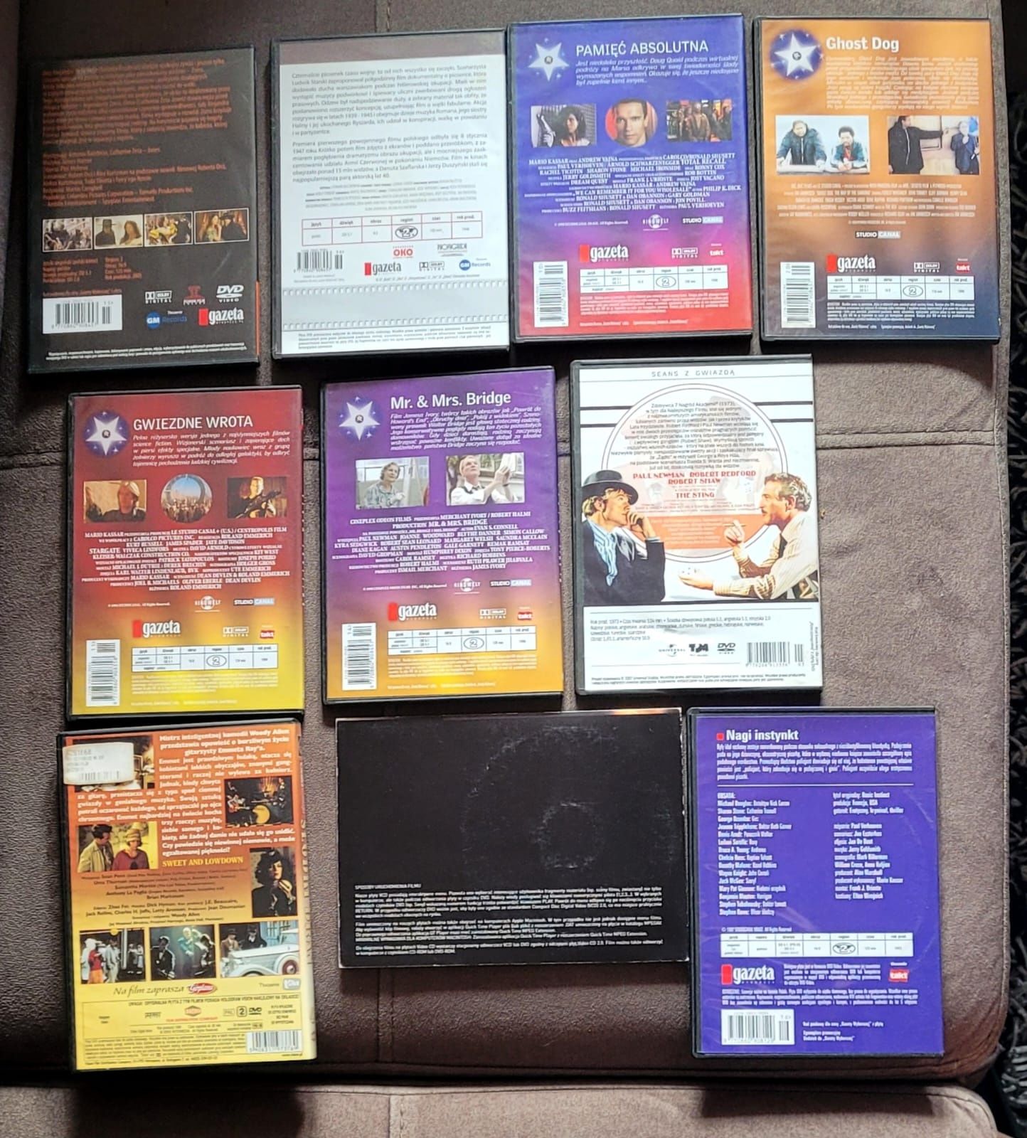 Zestaw filmów na DVD