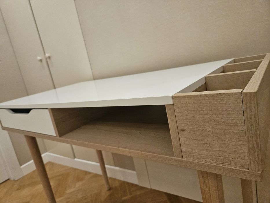 Biurko stolik w stylu skandynawskim stół szuflada
