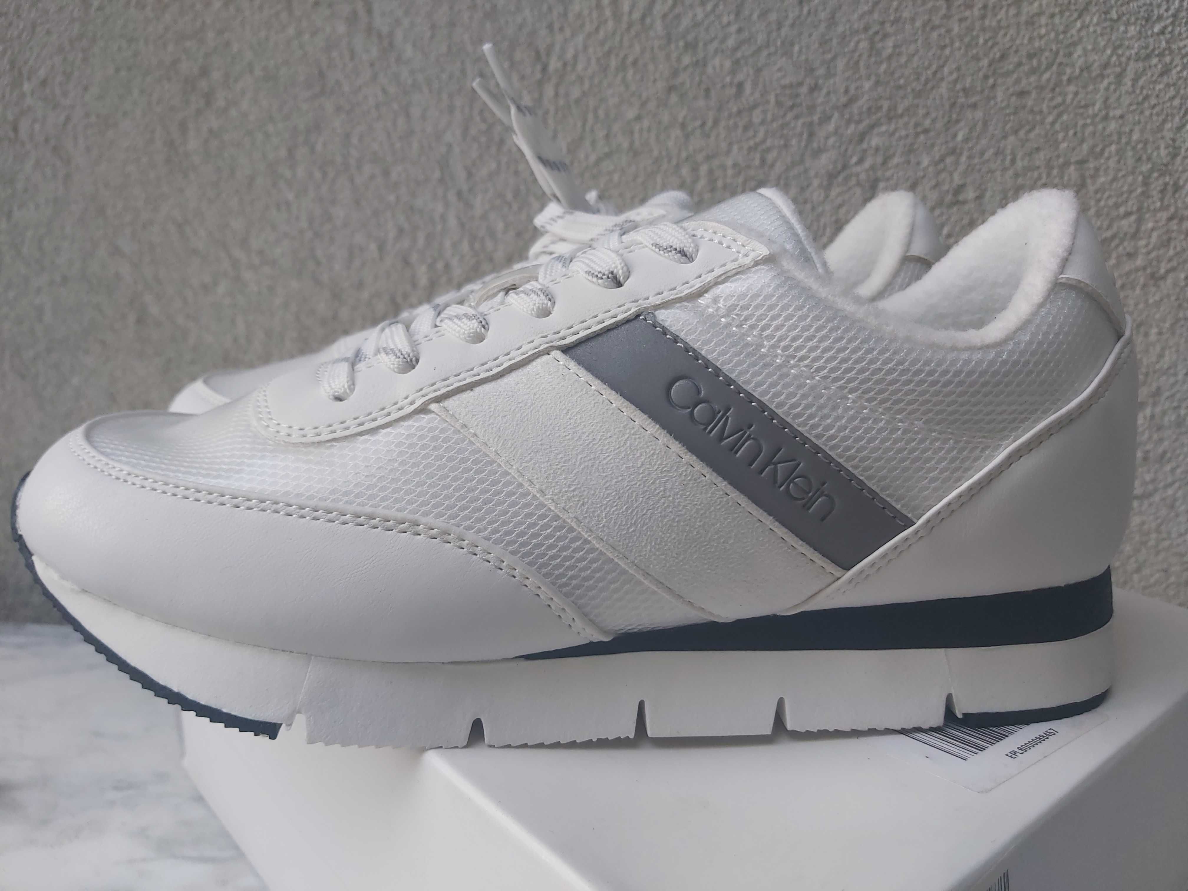 Nowe oryginalne sneakersy Calvin KLEIN tea low 38m białe trampki