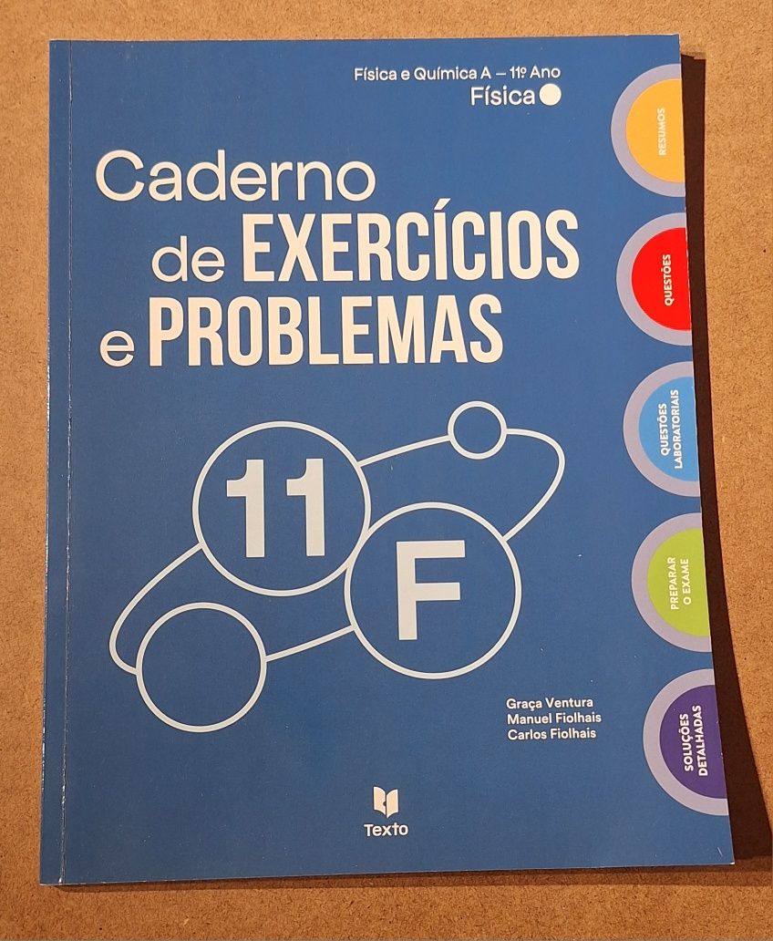 Caderno de exercícios e problemas Quimica e Física 11° Ano