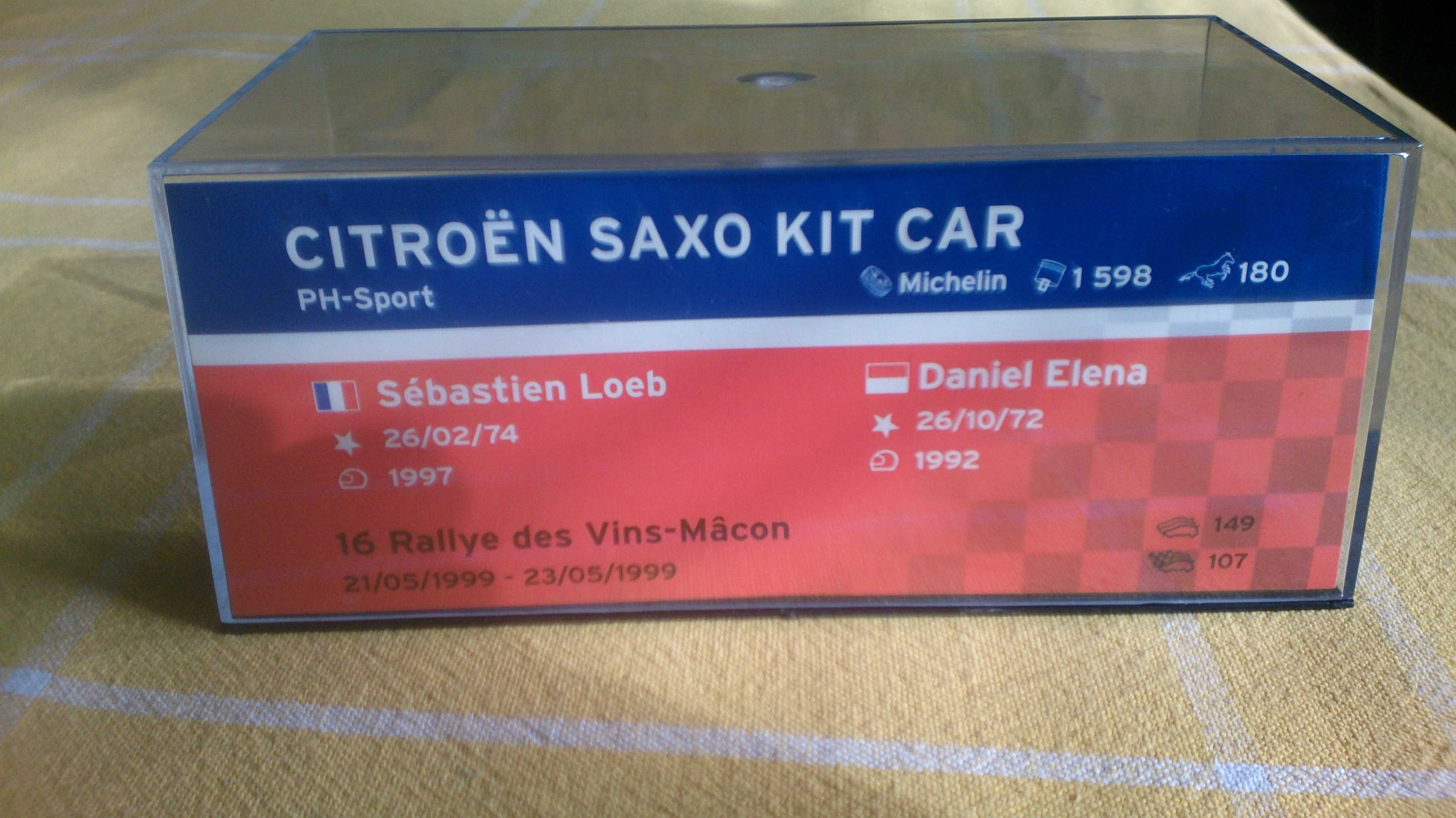 model Citroen Saxo KIT CAR - LOEB / ELENA