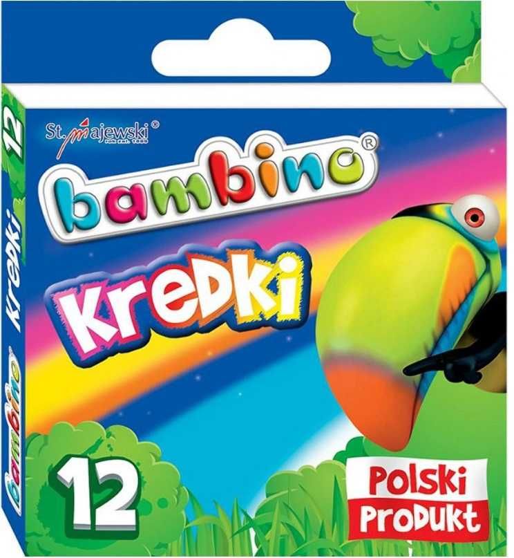 BAMBINO Kredki ŚWIECOWE 12 kolorów