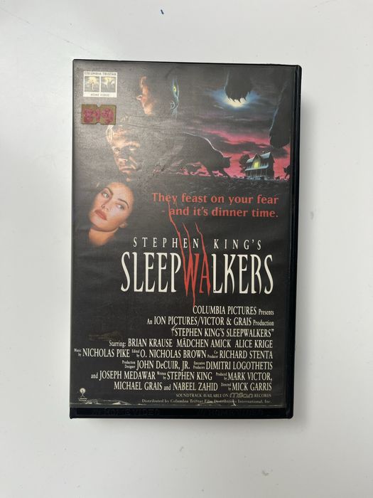 Kaseta VHS Sleepwalkers Lunatycy Stephen King