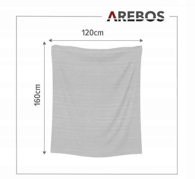 Koc ogrzewany elektryczny AREBOS 160 × 120 cm