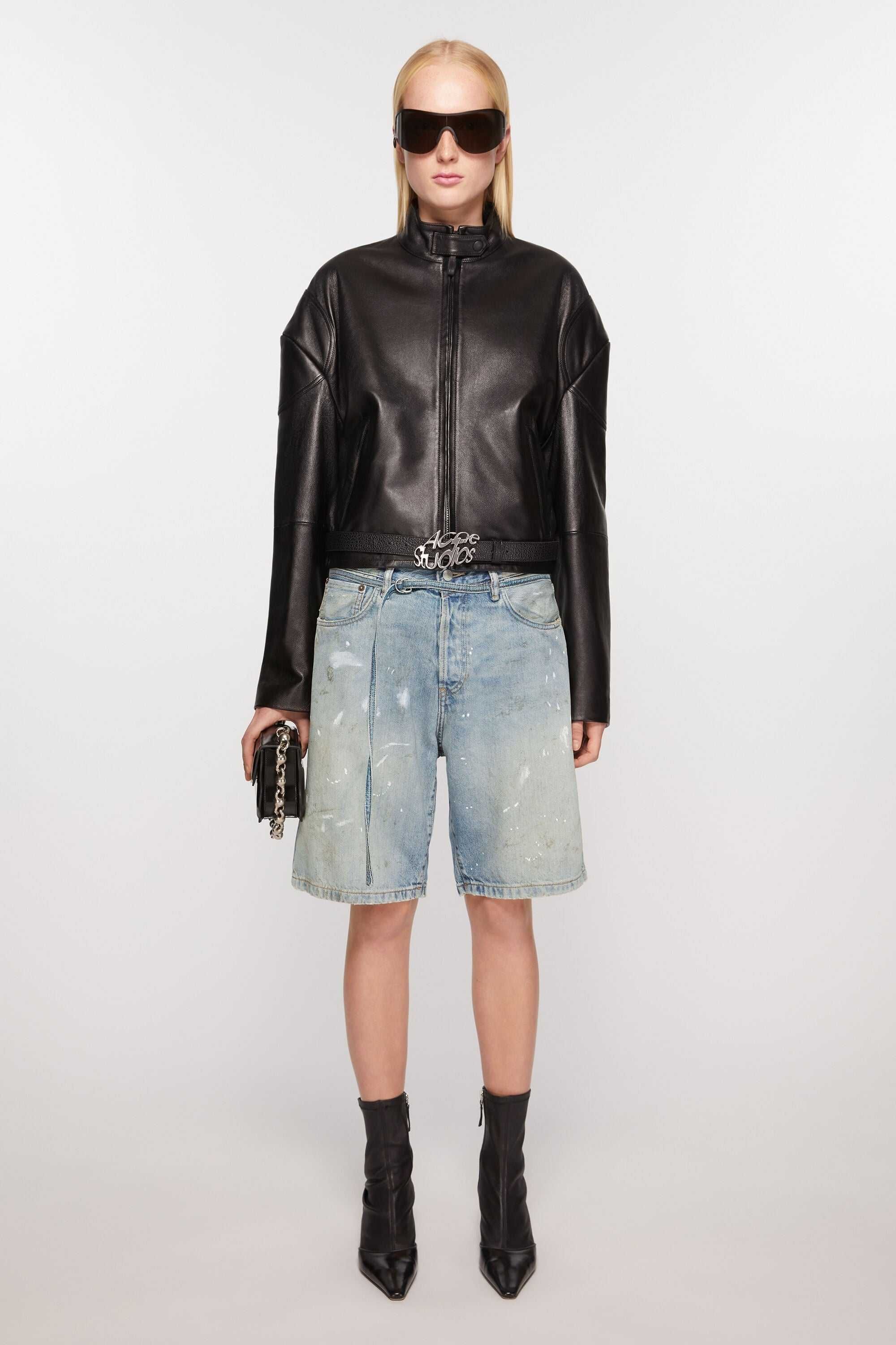 Шорти Acne Studios Loose-Fit Denim Shorts Blue