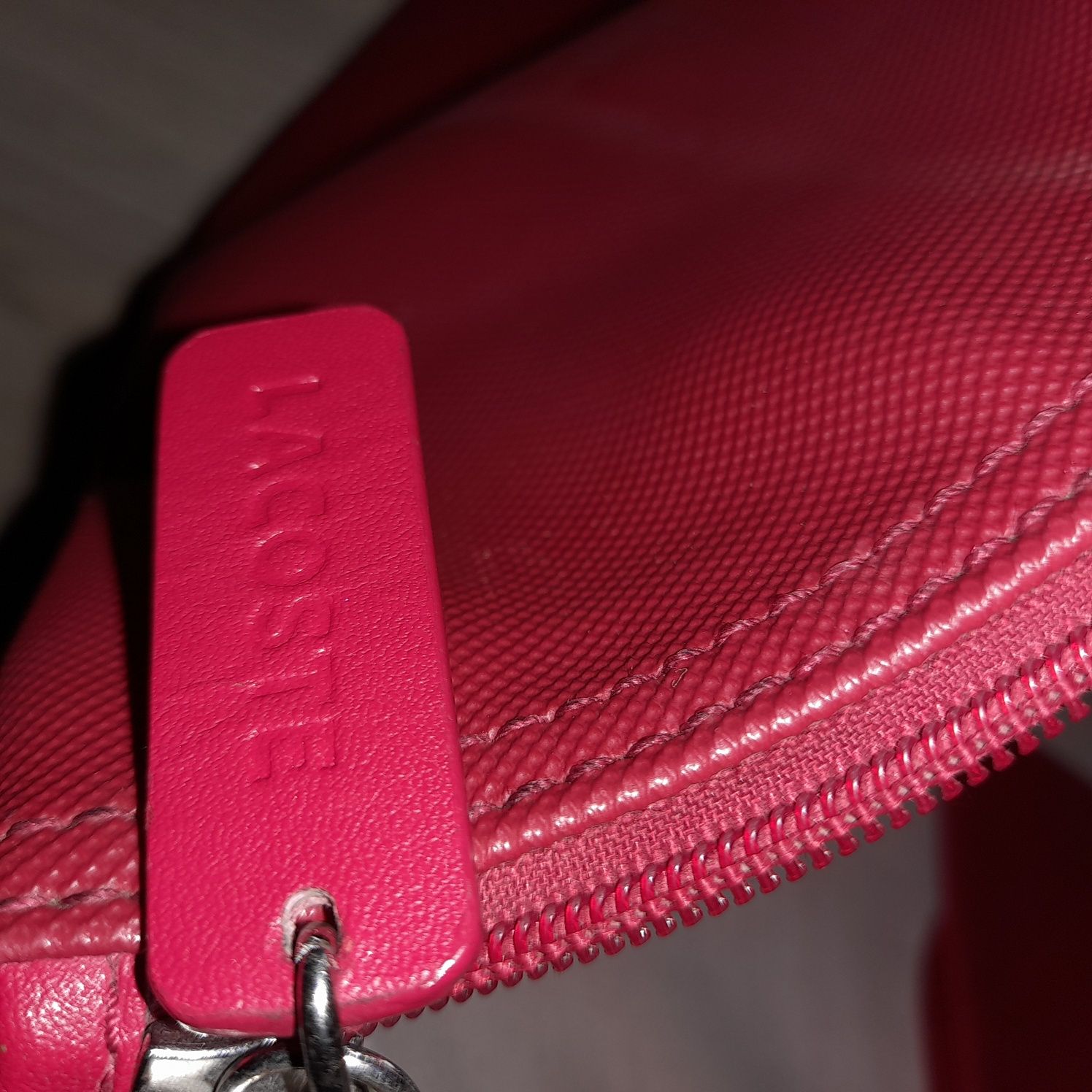 Lacoste czerwona torebka torba