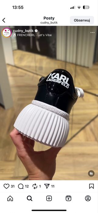 Karl Lagerfeld buty adidasy sneakersy sportowe 37 nowe oryginalne