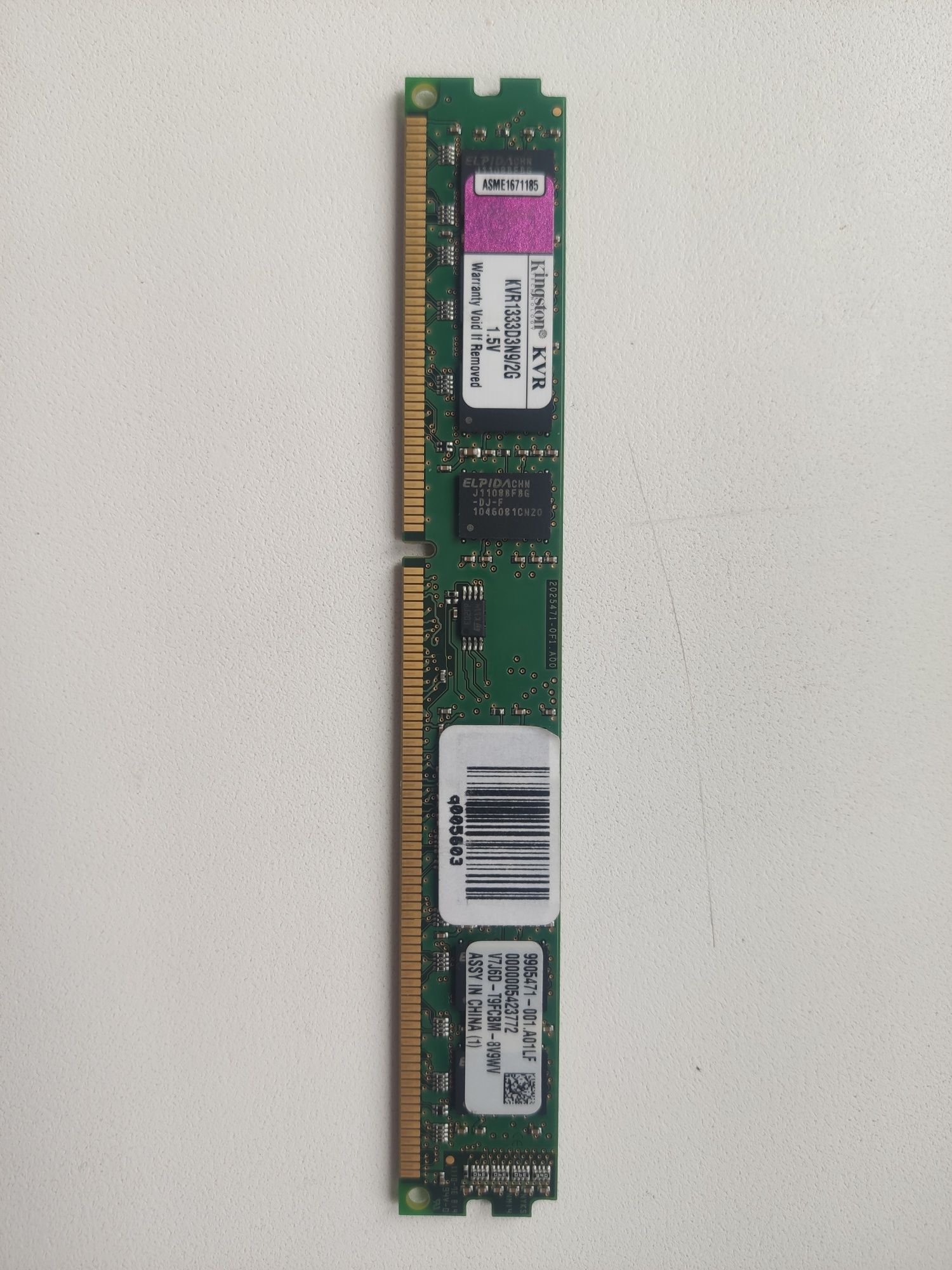 Kingston ddr3, 2gb