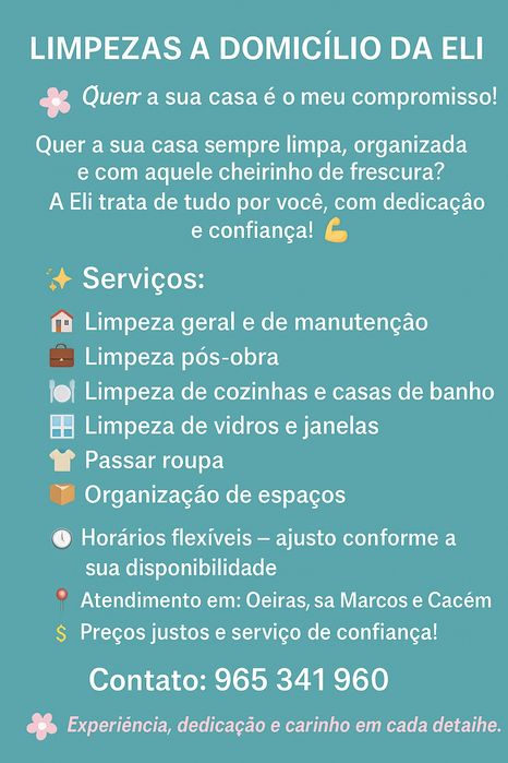 Limpezas domésticos