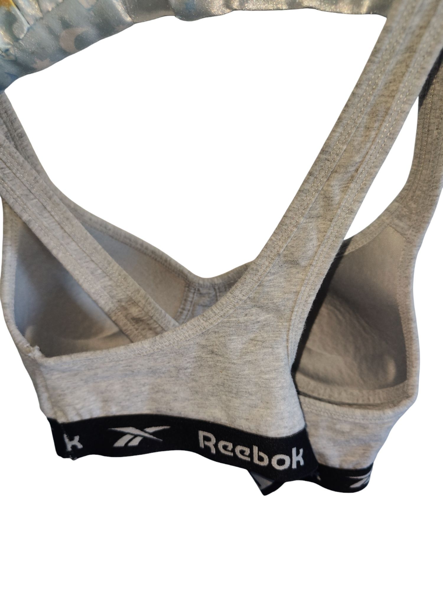 Markowy top bokserka Reebok krótka bluzeczka sportowa r36S usztywniany