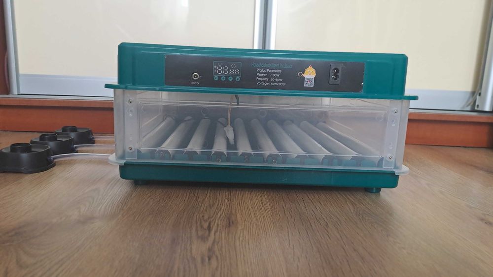 Інкубатор для яєць автоматичний 70-G 220/12 з овоскопом