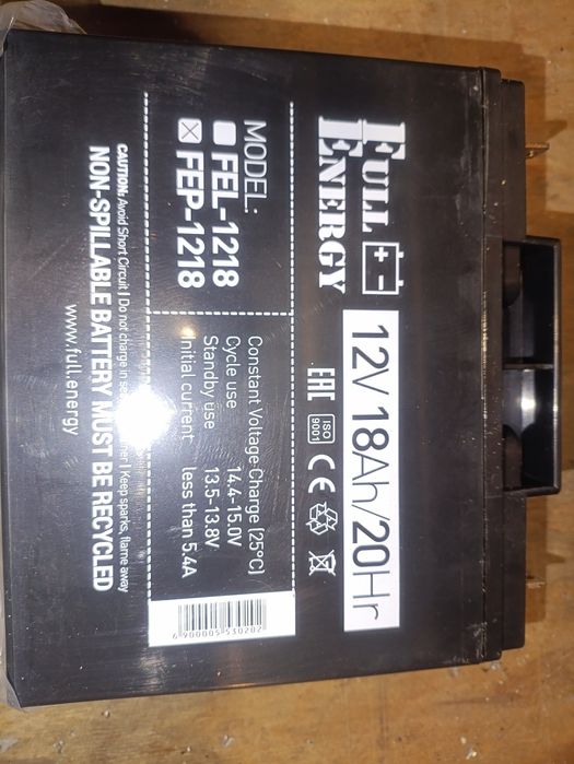 ДБЖ Акумулятор 12в 18А/г