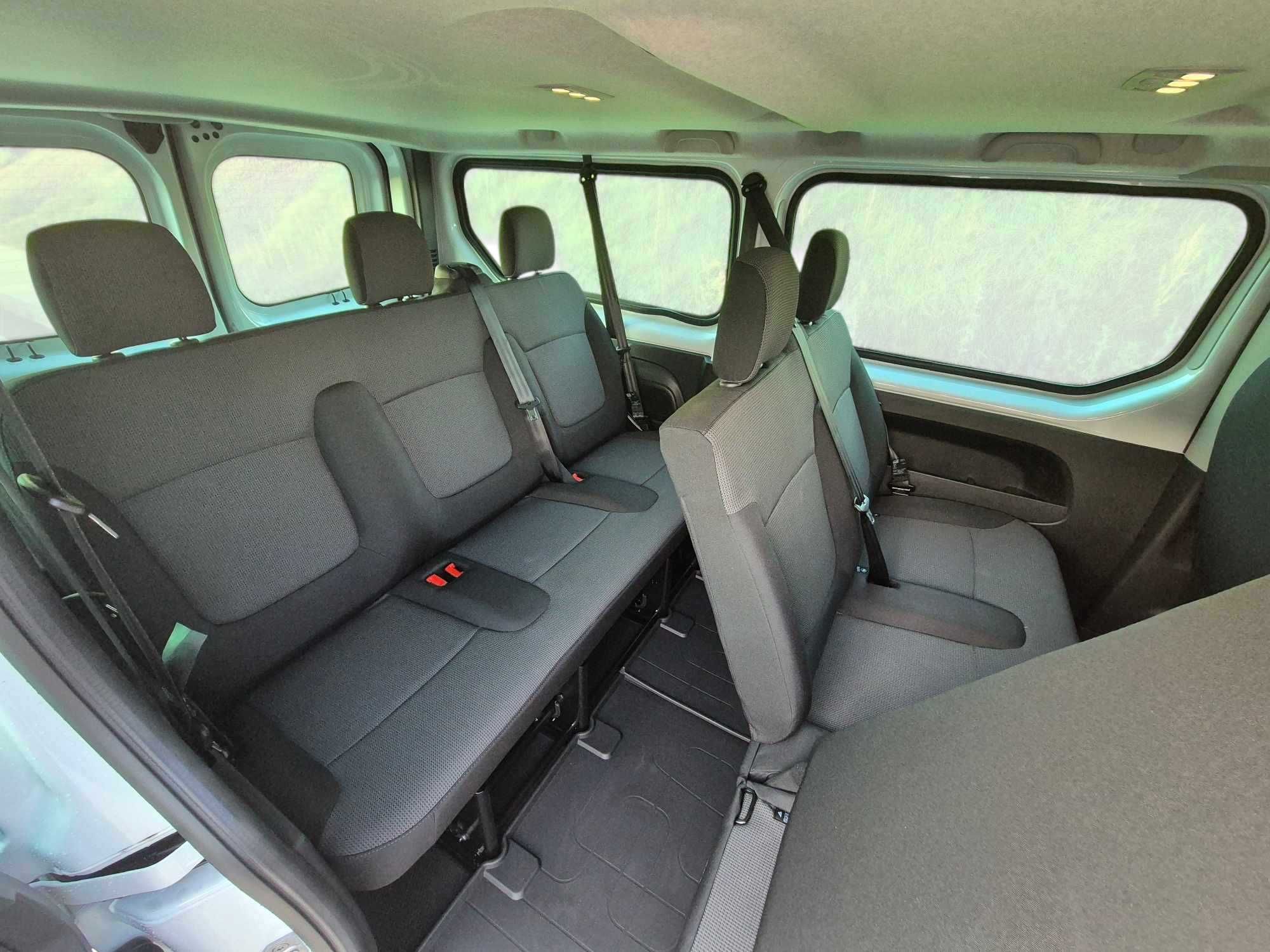 Wynajem Busa 9-Osobowy Renault Trafic Long, Nowy Model, 150 KM