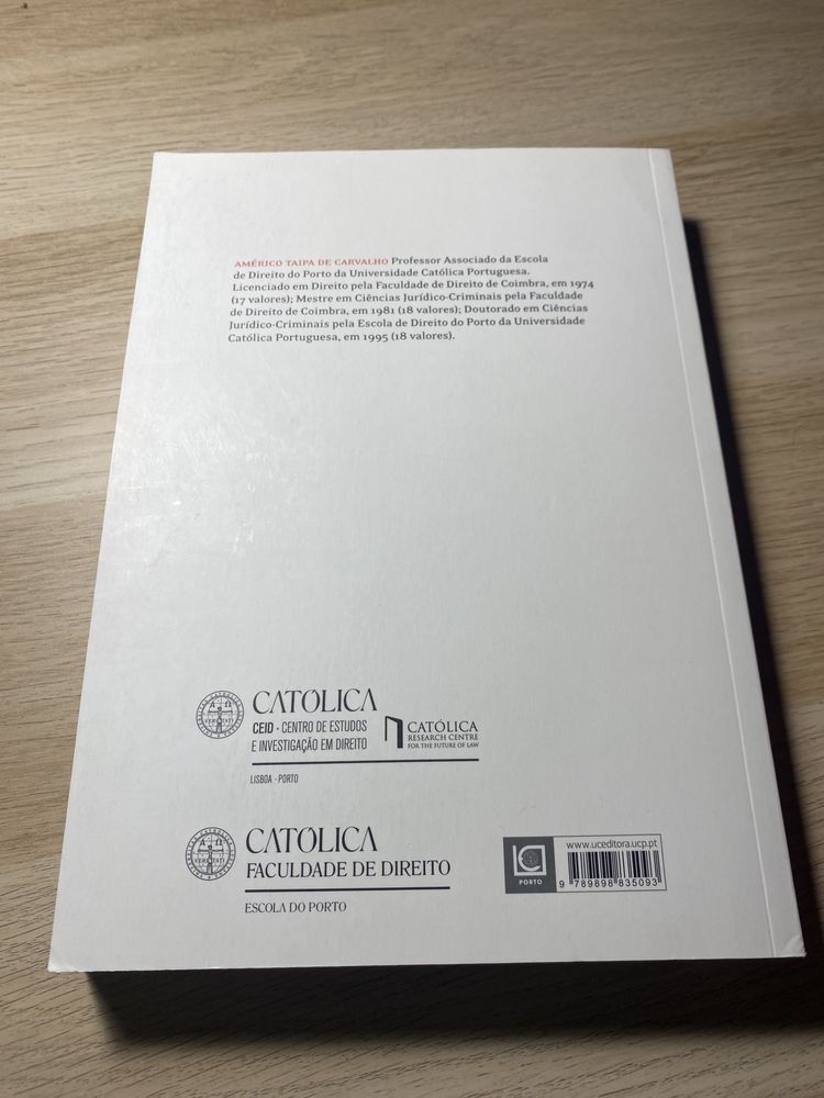 A. Taipa de Carvalho - Direito Penal. Parte Geral