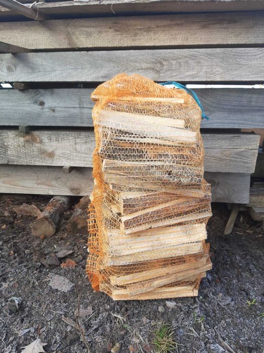 Drewno rozpałkowe,podpałka drewniana,worek 40x60