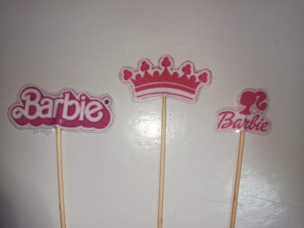 Topo de bolo Barbie+ painel decorativo