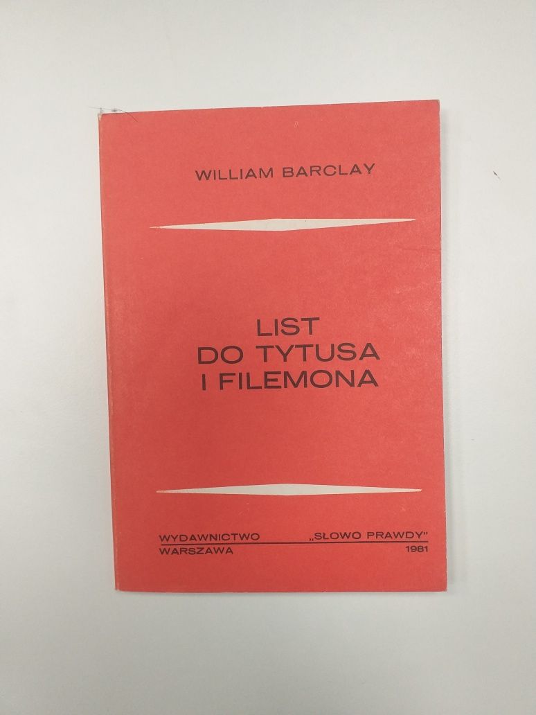William Barclay Listy do Tytusa i Filemona.