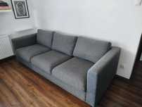 Sofa szara (szary melanż), nierozkładana, IKEA