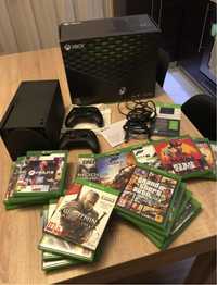Konsola Xbox Series X + 2 Pady + Gry + Fortnite Robblox Forza Cod GTA