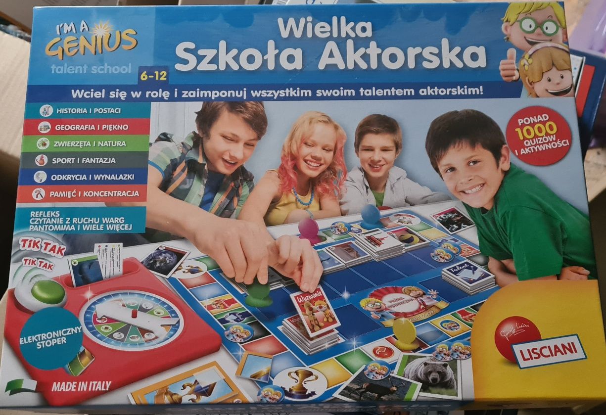 Wielka szkoła aktorska - gra planszowa, quiz