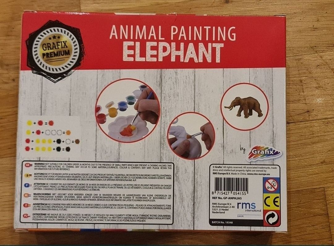 Figurka słonia do malowania 48tknz