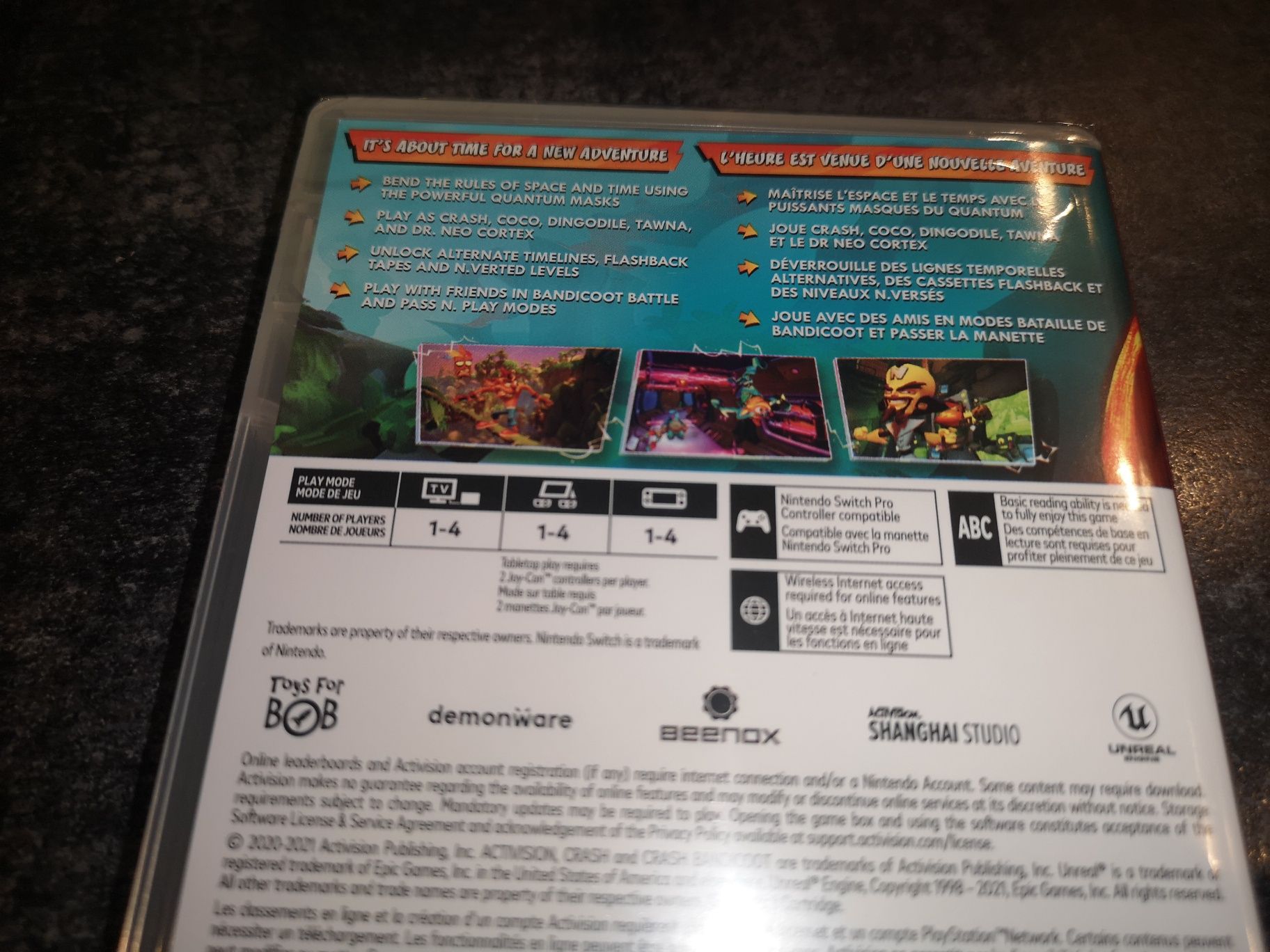 Crash Bandicoot 4 Najwyższy Czas SWITCH Nintendo gra PL (NOWA)
