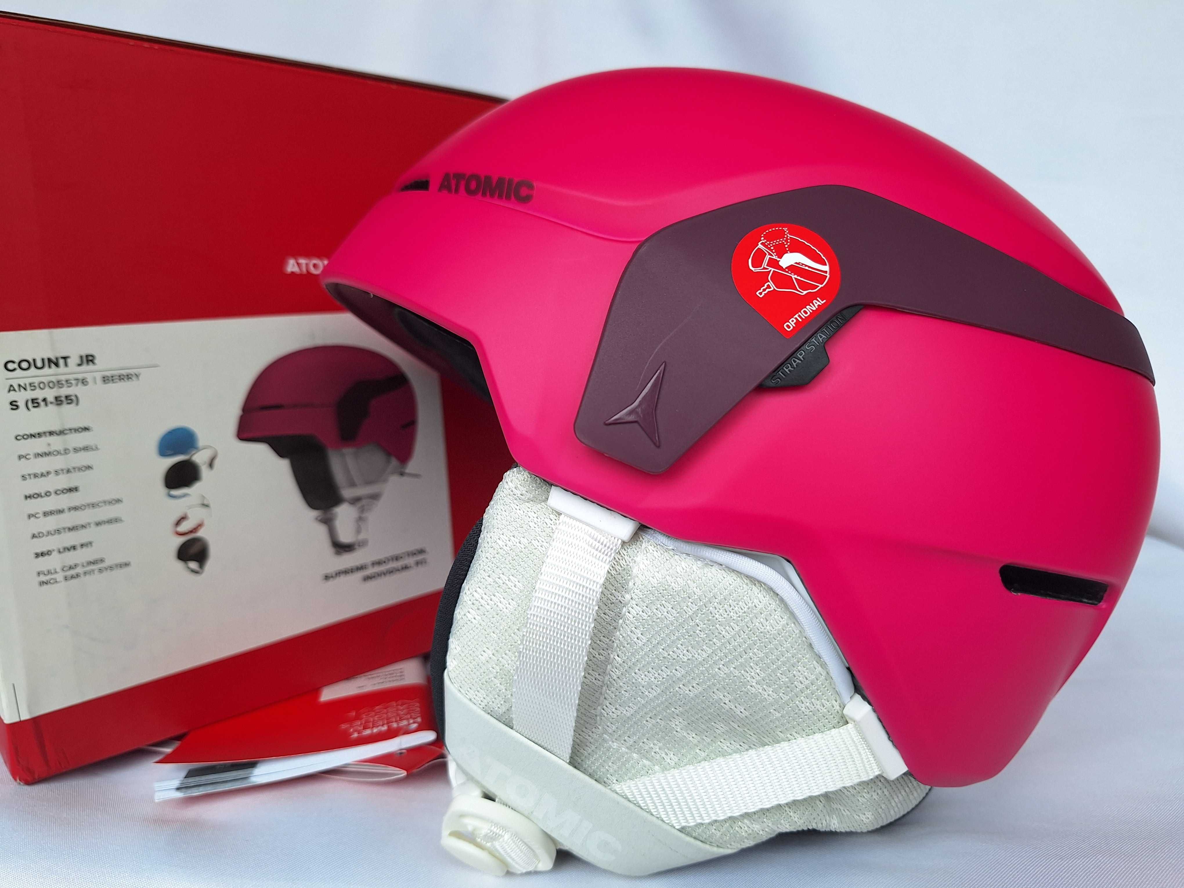 Kask narciarski dziecięcy Atomic Count Jr Berry S 51-55cm