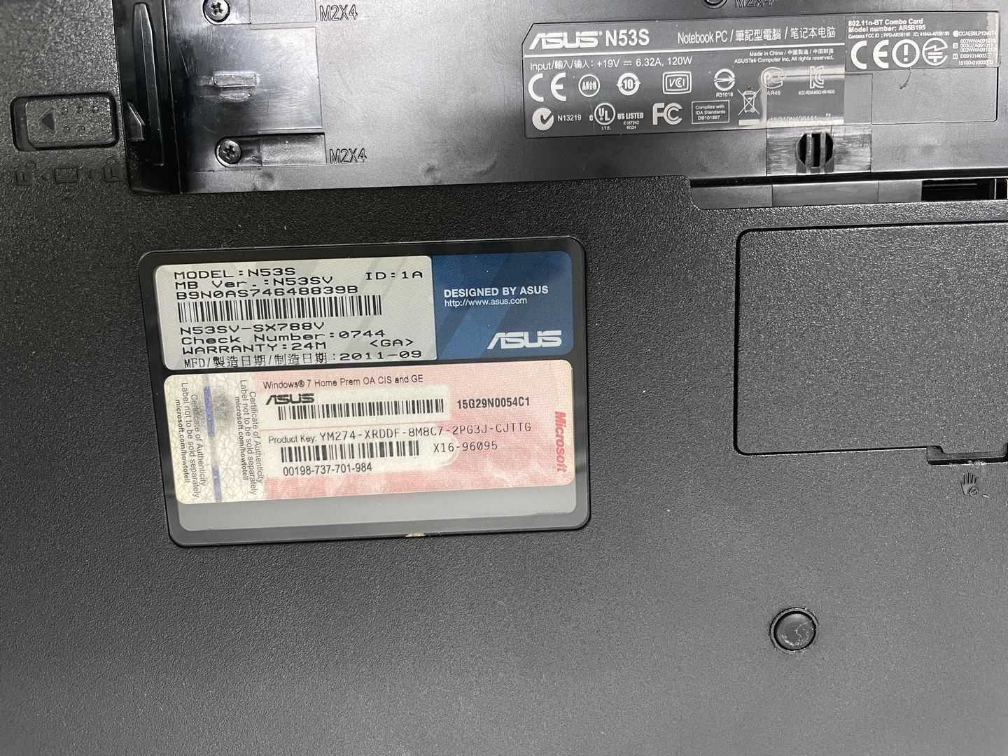 игровой ноутбук на запчасти Asus N53S Core i7