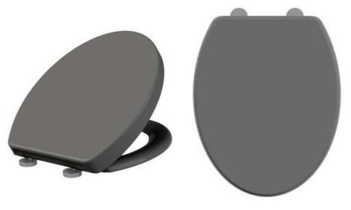 Wolno Opadająca Deska Sedesowa "ALLIBERT" Szara/Biała/Brąz