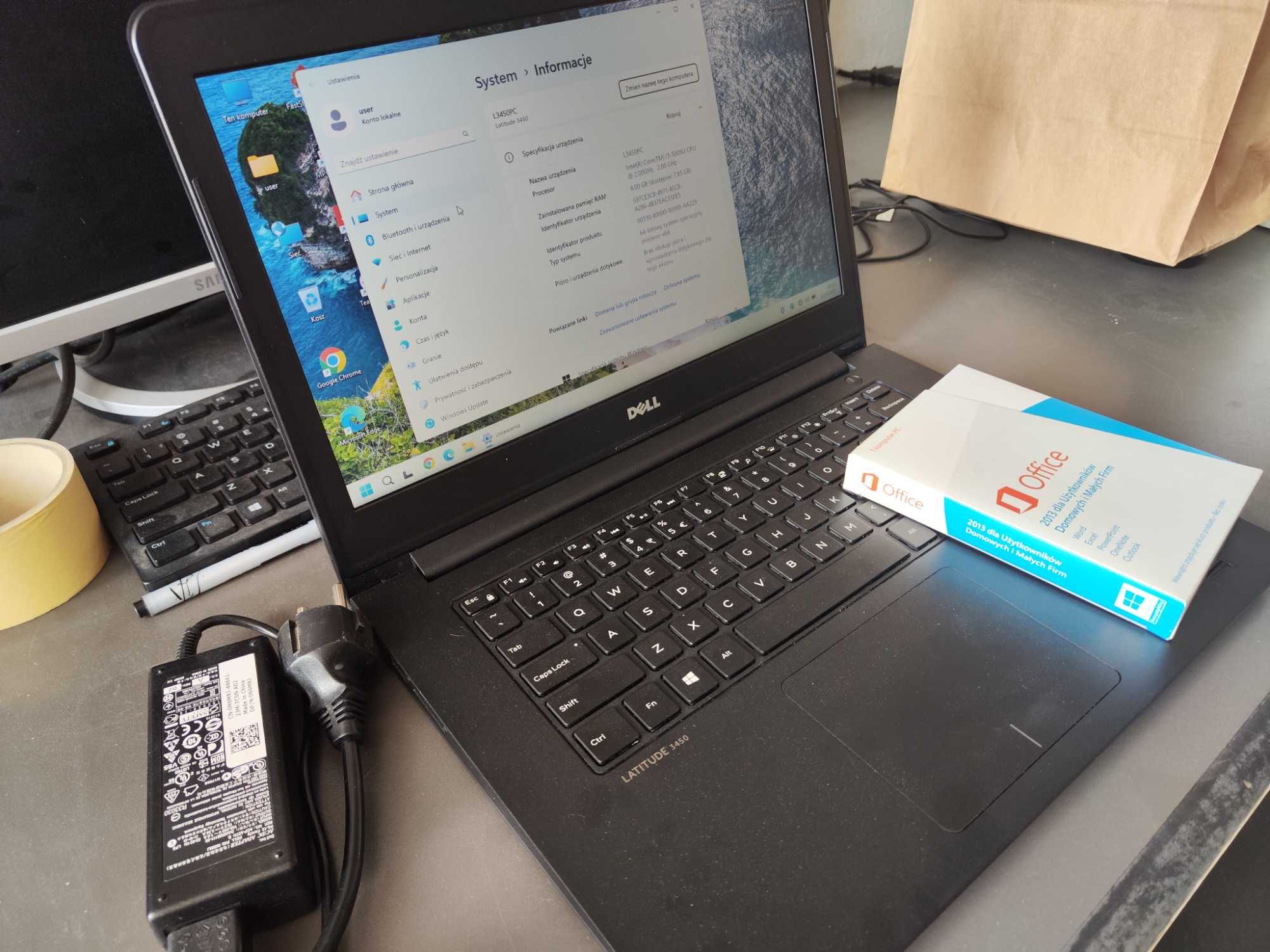 Dell Latitude 3450 8GB RAM 500GB SSD Office 2013 Windows 11