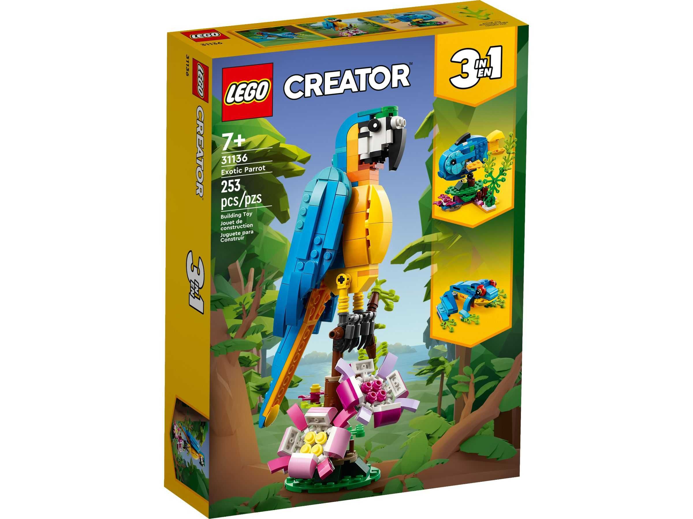 8 zestawów LEGO® 31136 Creator 3w1 - Egzotyczna papuga