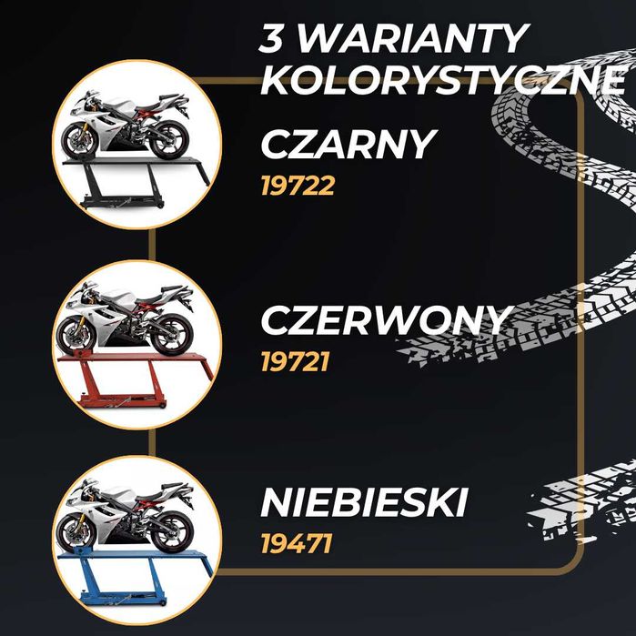 Hydrauliczny Podnośnik Motocyklowy Do serwisu Motoru 460 kg