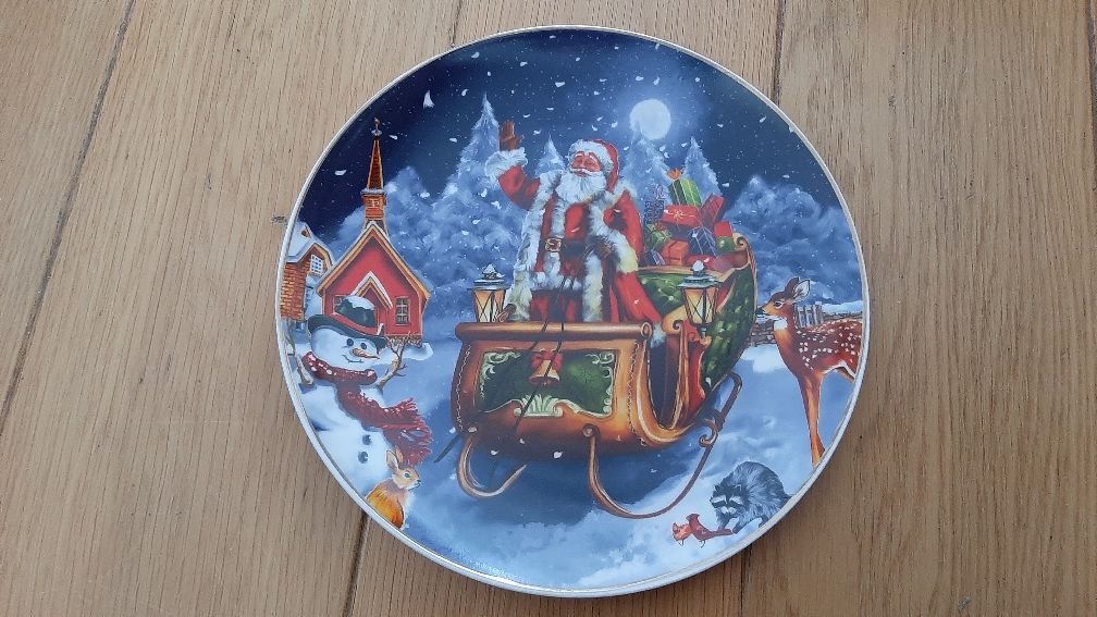 Talerzyk 20cm mikolaj Boże Narodzenie