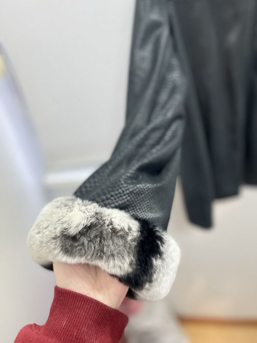 Куртка Gian Ferre із нат.шкіри, двостороння, тиснення змія, 2xl, 54/56