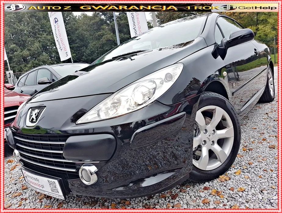 Peugeot 307 Piękny 307CC CABRIO 1.6 16v 109KM przeb 169tys 100%BEZWYPADEK GWARANCJ