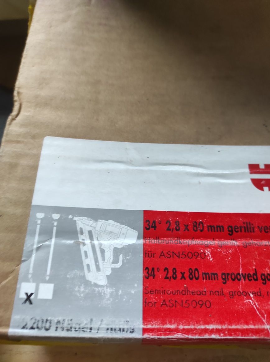 Gwoździe do gwoździarki 65, 80 würth