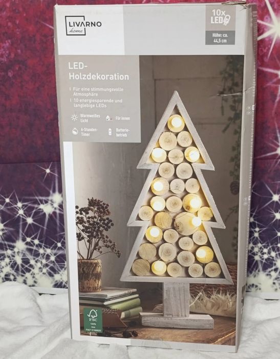 Drewniana Choinka LED Livarno Home