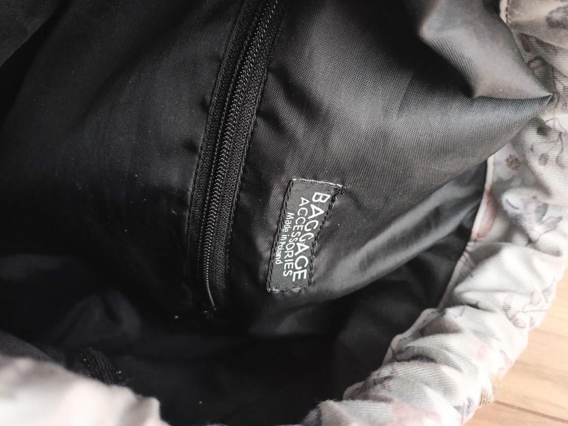 Baggage torebka worek eko skóra zamszowa A4