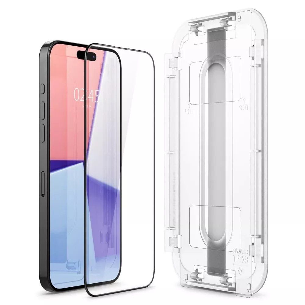 Szkło hartowane spigen glas.tr "ez fit" fc iphone 15 pro max black