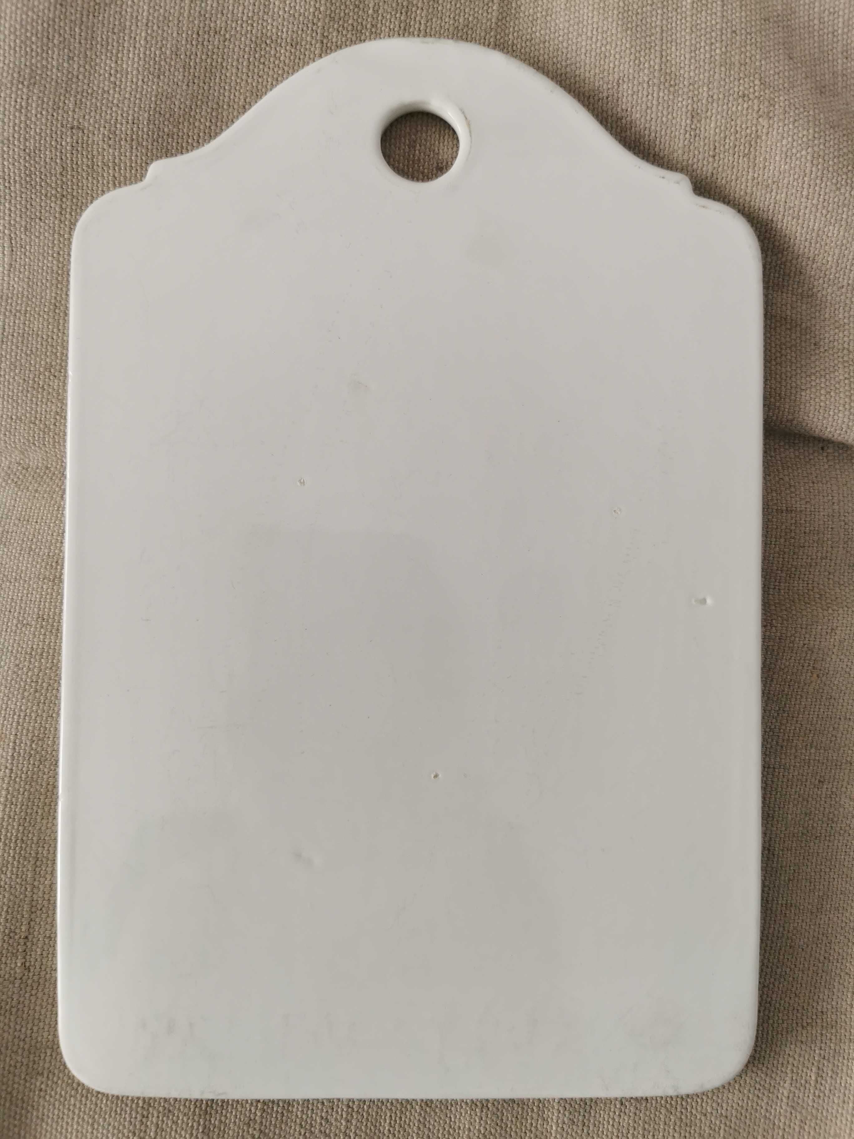 Stara deska do krojenia porcelanowa botaniczna kwiaty Villeroy Boch