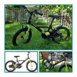 Rower Btwin 500 Dark Hero 16 cali dziecięcy