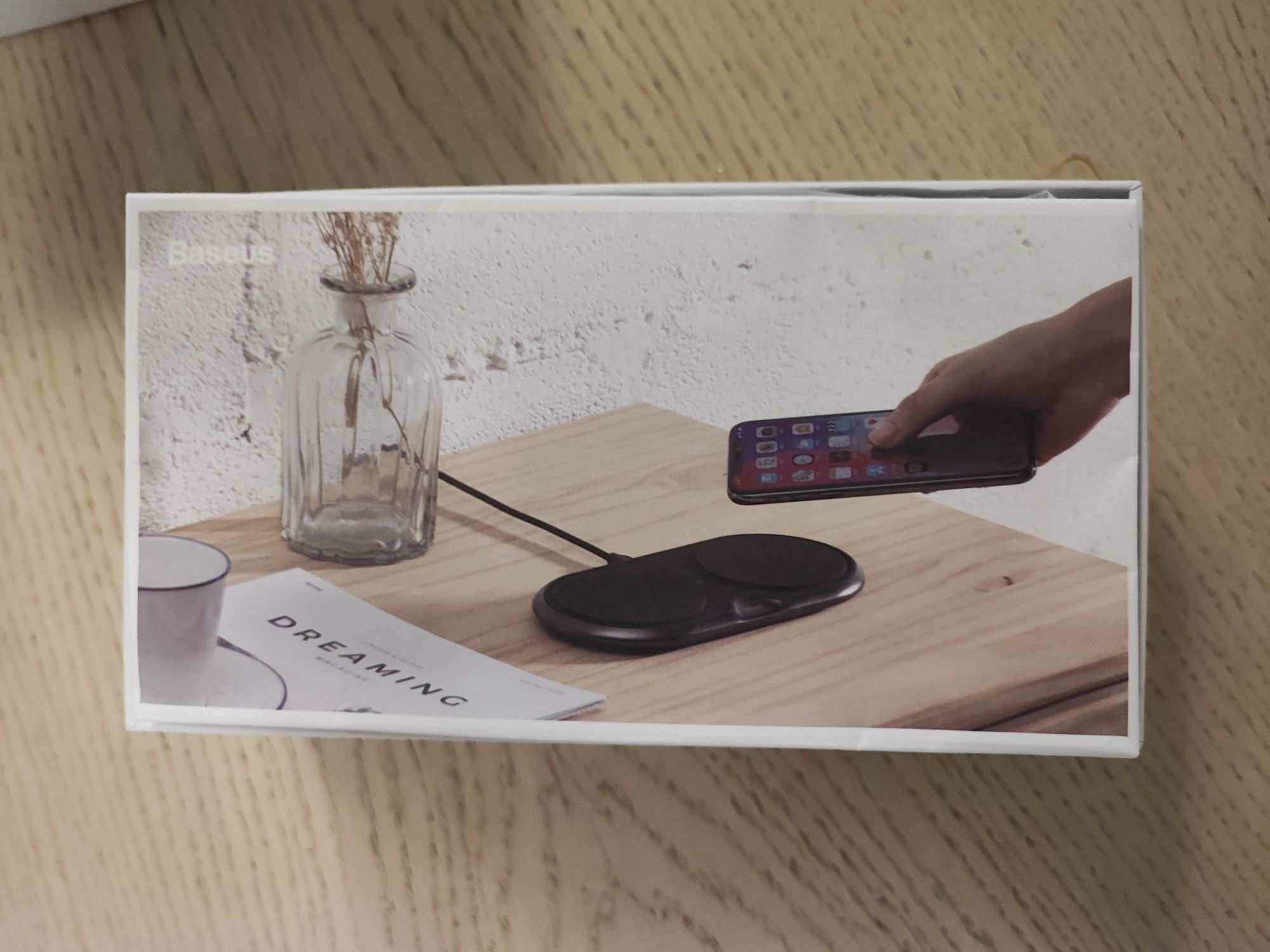 Baseus, dual wireless charger, na dwa telefony, ładowarka