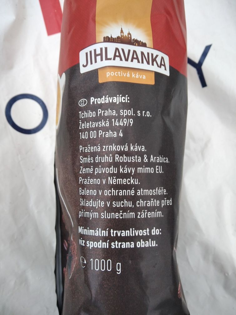 Кофе Jihlavanka в зёрнах espresso Чехия