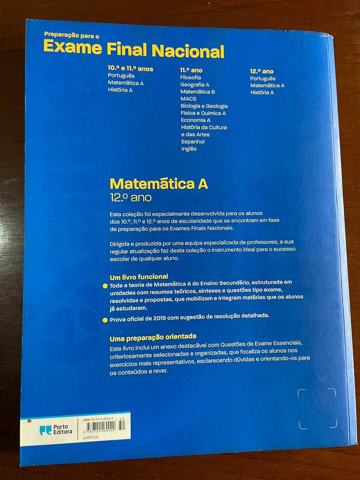 Preparação para o Exame Final Nacional Matemática A 12ºano 2020