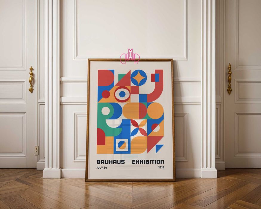 Plakat Bauhaus wystawa 1919