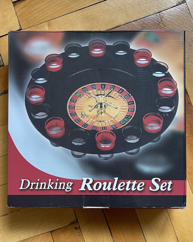 Настільна гра Алко Рулетка Drinking Roulette Set 16 чарок